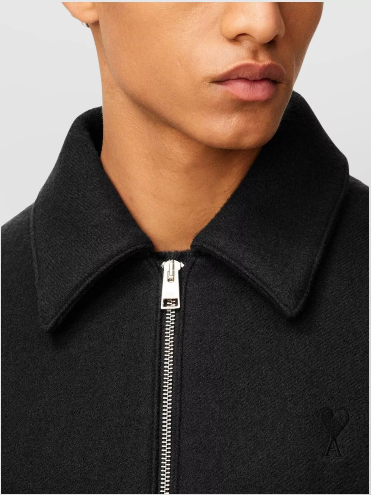 Ami Paris Tailored Jacket Collared Design