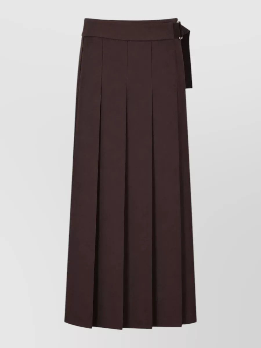 Parosh wool a-line skirt
