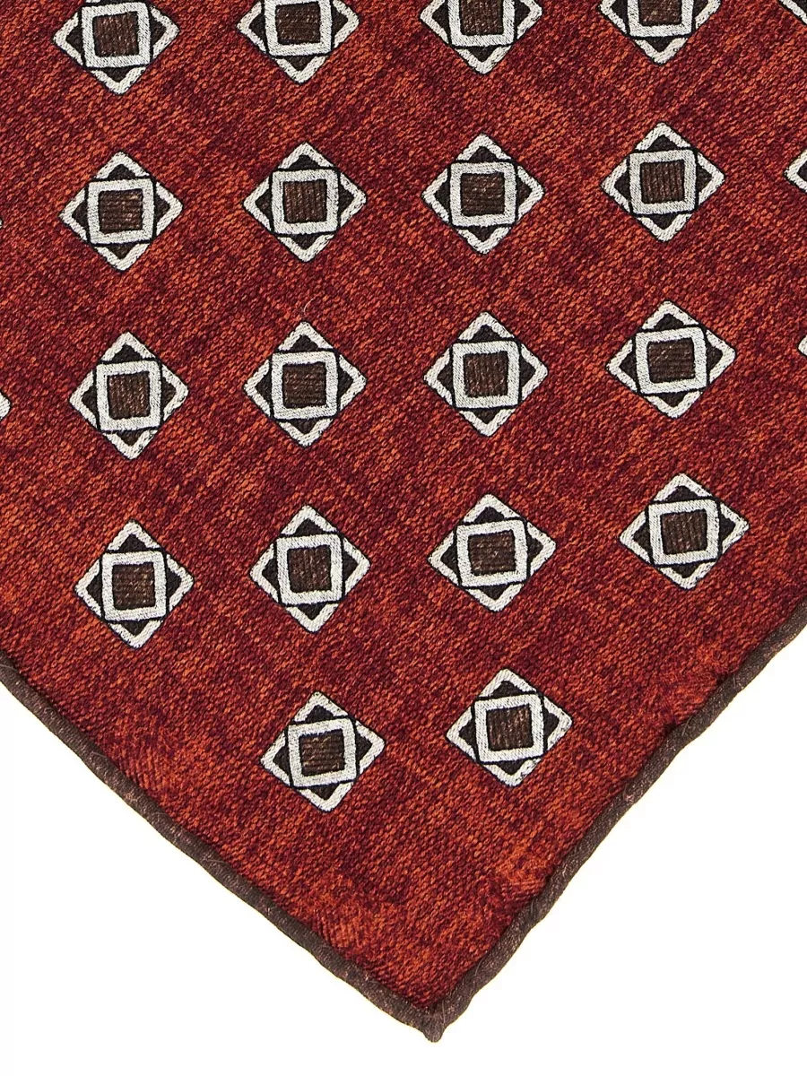 Brunello Cucinelli Silk Geometric-Print Double-Sided Pocket Square
