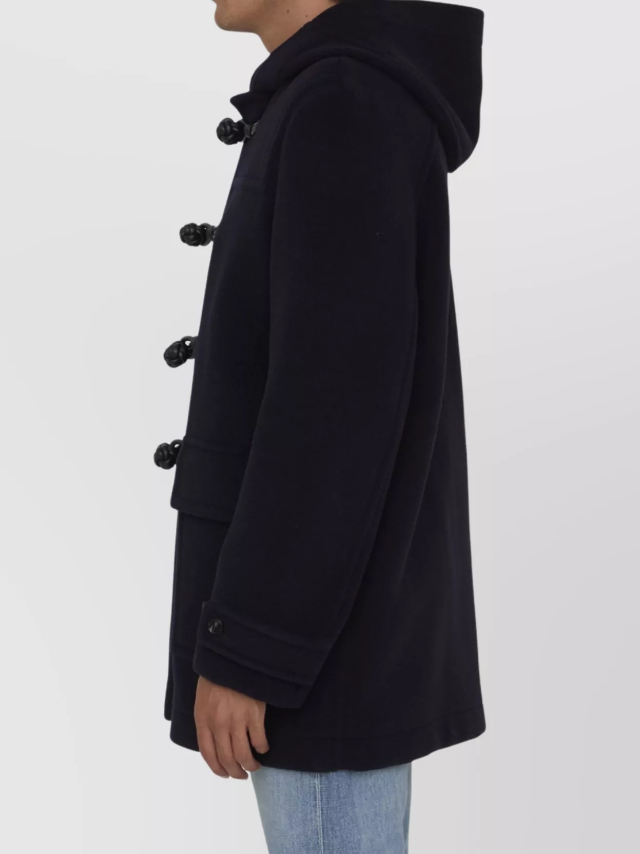 Bottega Veneta Wool Duffle Coat Leather Buttons