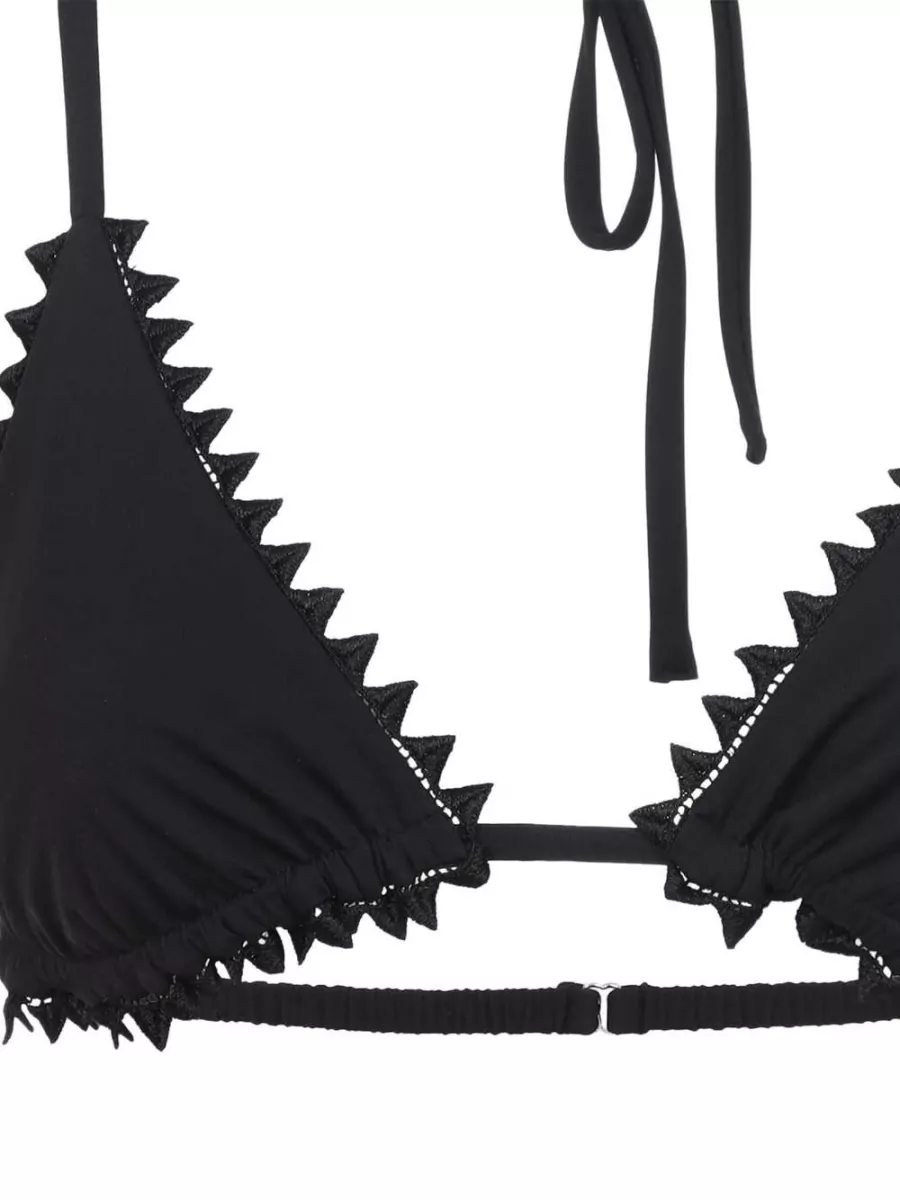 Jacquemus Scalloped Drawstring Bikini Top