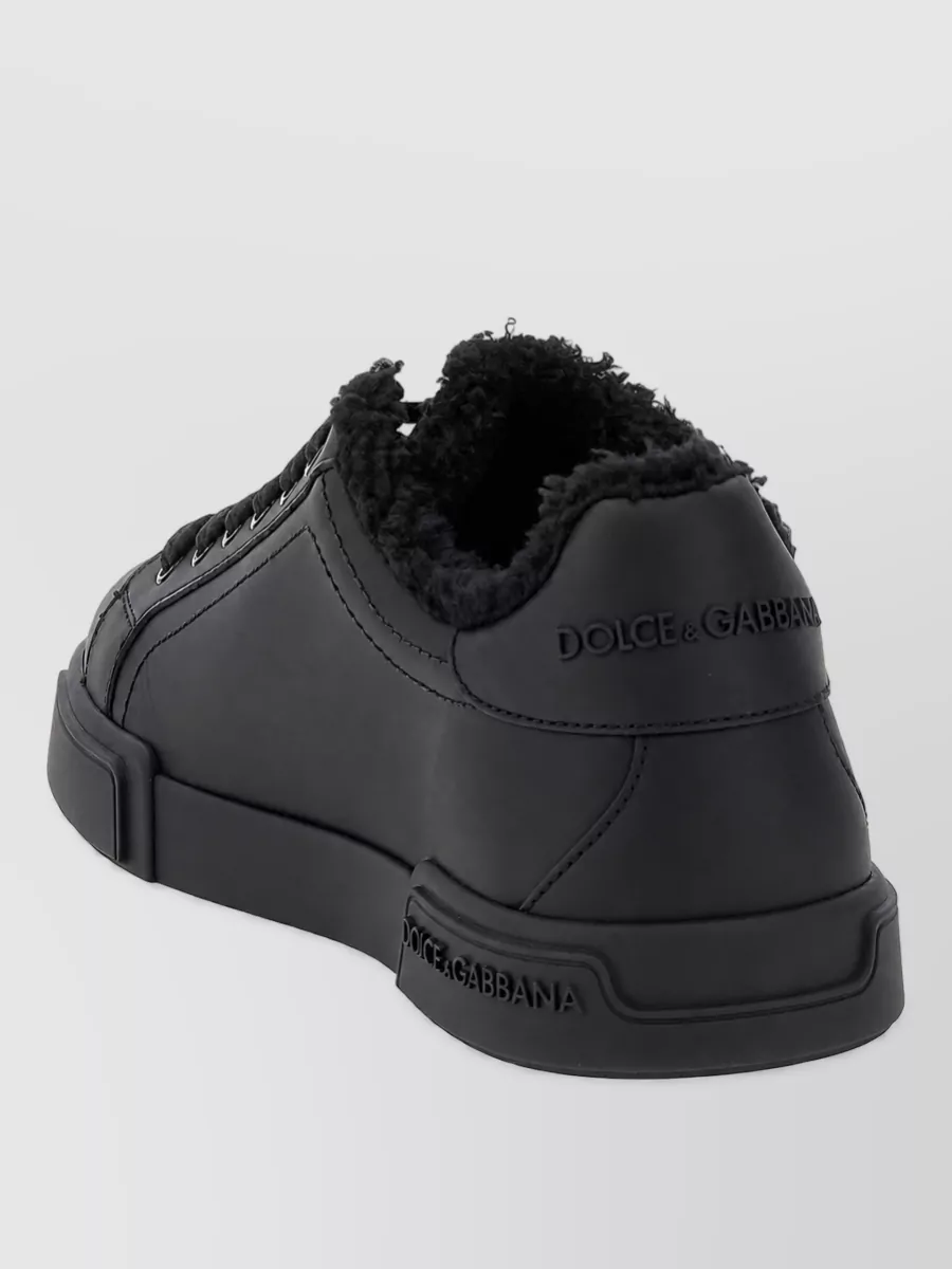 Dolce&Gabbana Leather Portofino Light Lace-Up Sneakers