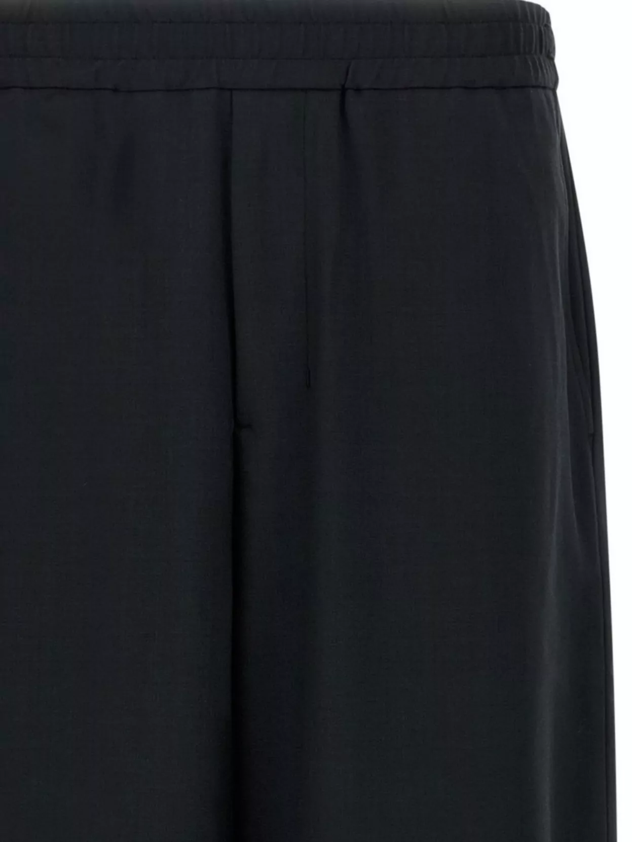 Ami Alexandre Mattiussi Wool Trousers With Back Pockets And Wide Leg In Blue