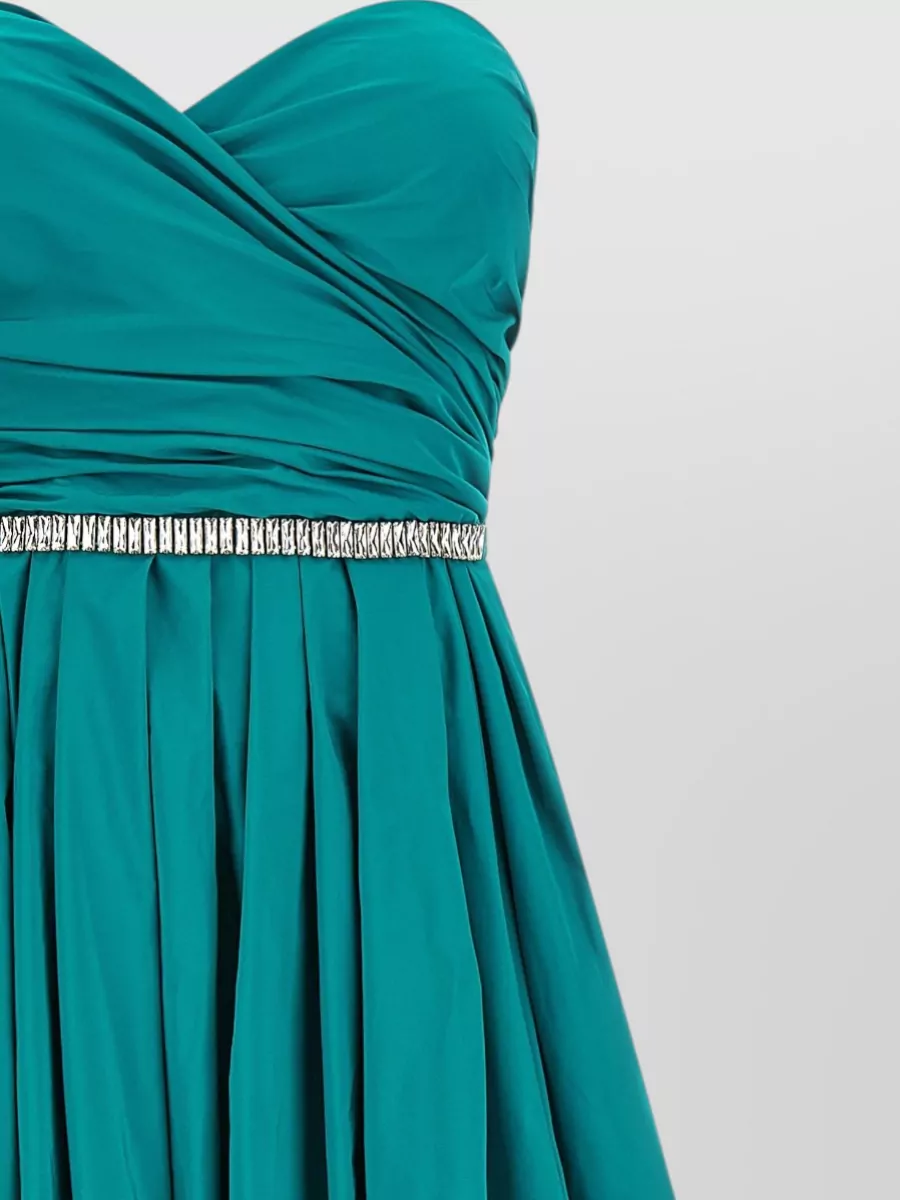 Pinko Off-The-Shoulder Sleeveless Asymmetric Gown