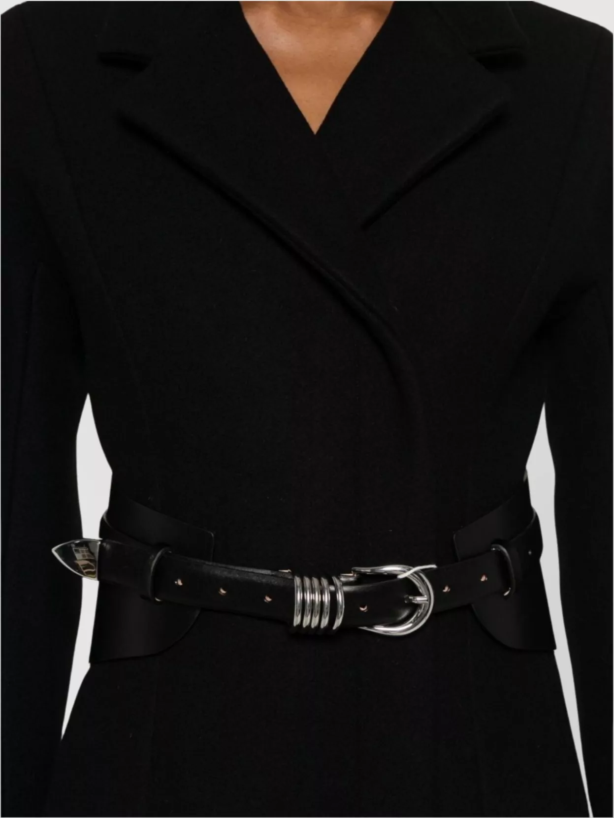 Jacquemus Tailored Coat With Belted Waist And Long Sleeves