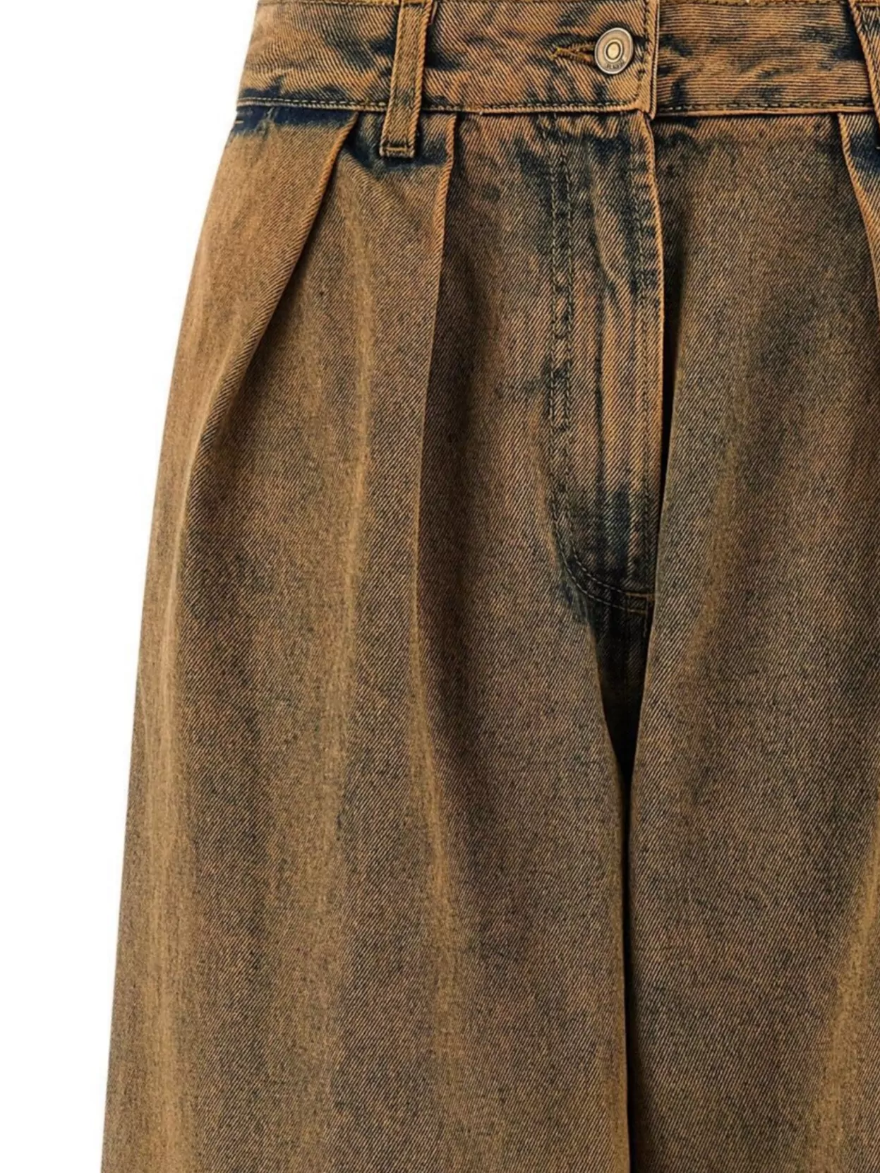 Alanui Wide Leg Denim Trousers Pockets
