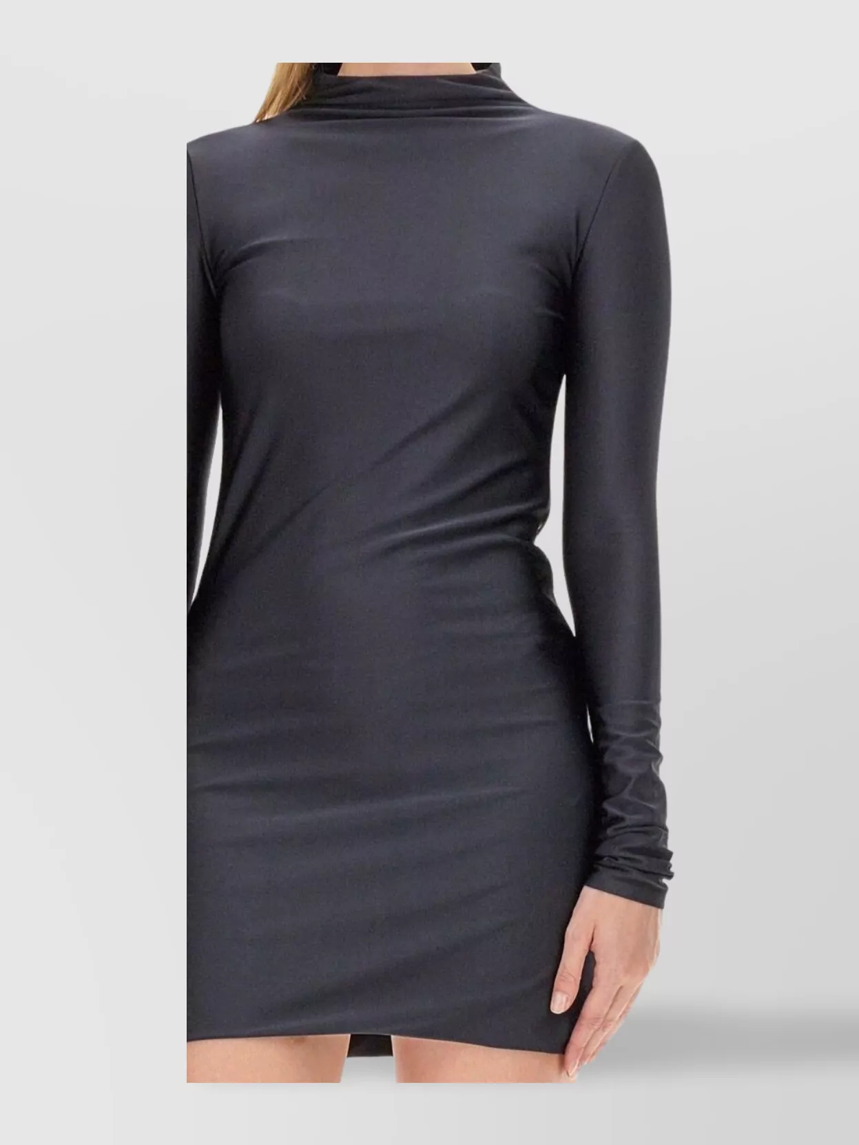 Sportmax Fitted Mini Dress Long Sleeves