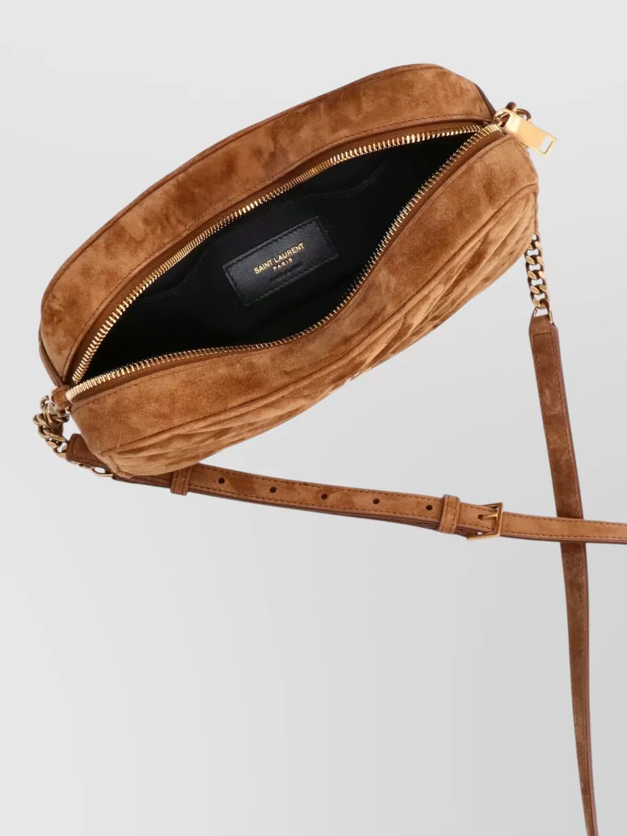 Saint Laurent Loulou Suede Cross-Body Bag