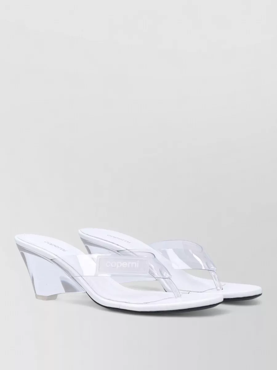 Coperni Pvc Wedge Flip Flop Sandals