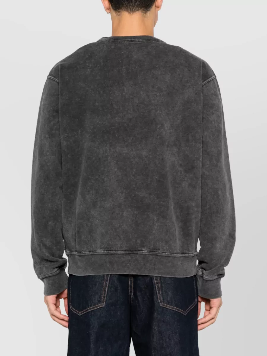 Isabel Marant Cotton-Blend Logo-Embroidered Crew-Neck Sweatshirt