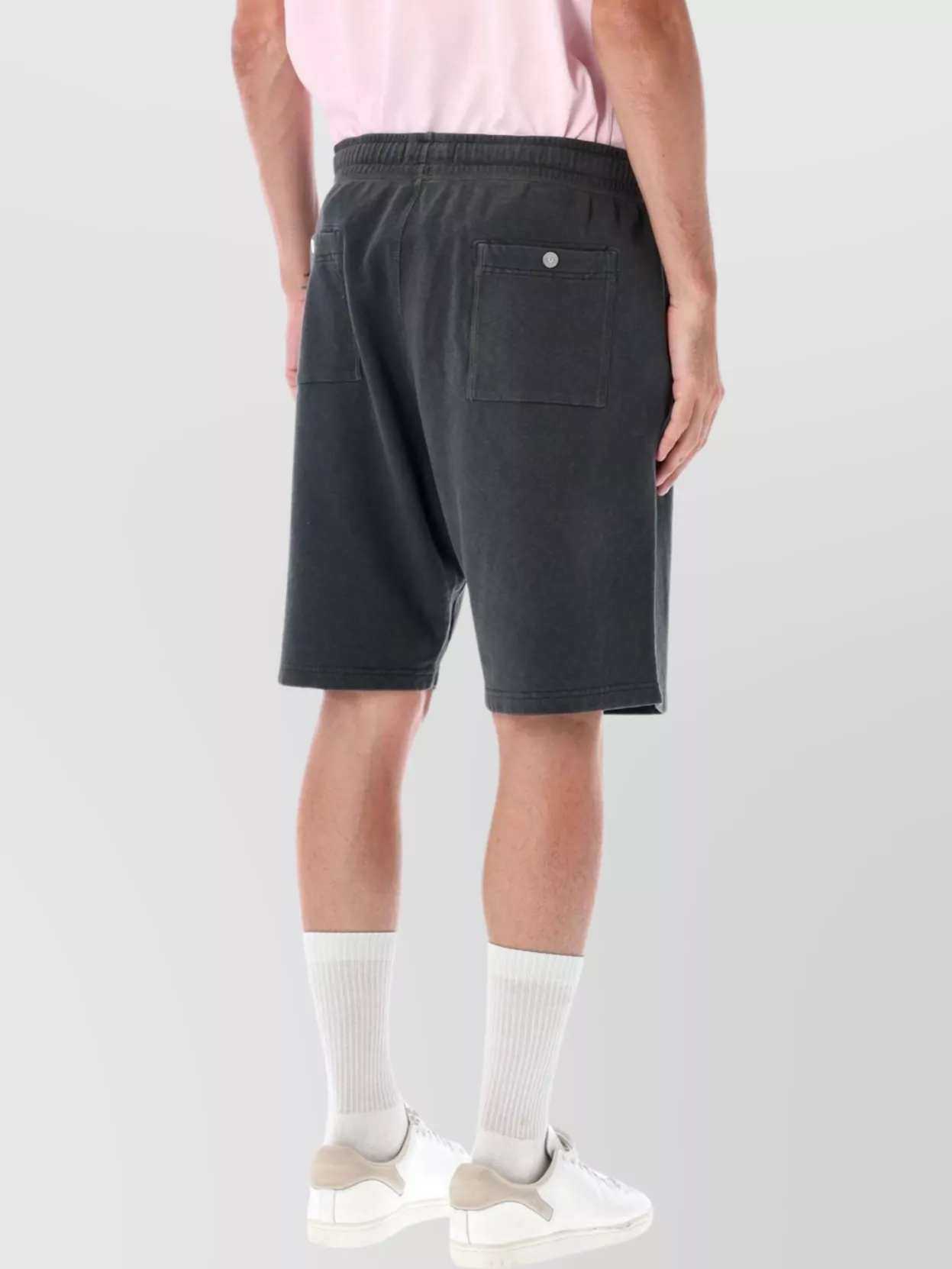 Stone Island Malfile Elastic Waistband Pockets Shorts