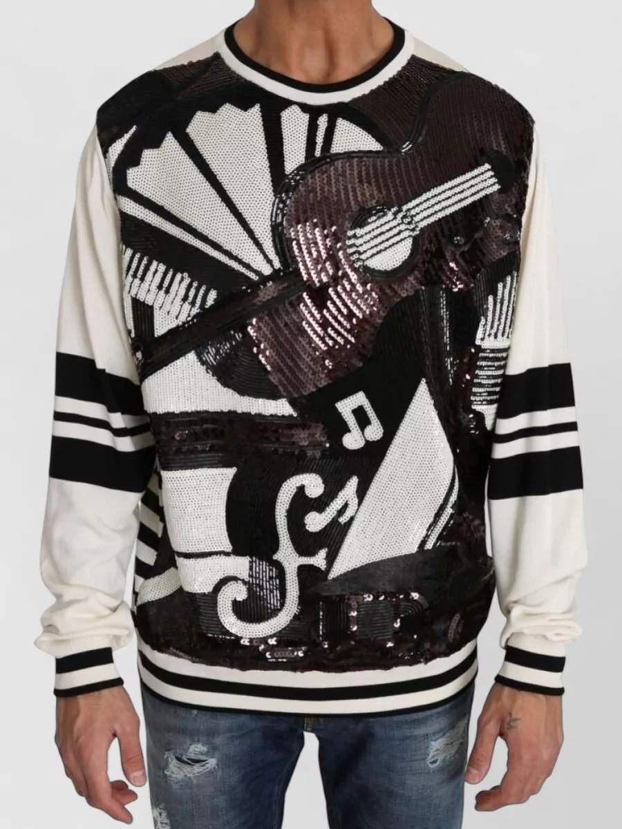 Dolce&Gabbana Sequined knit sweater