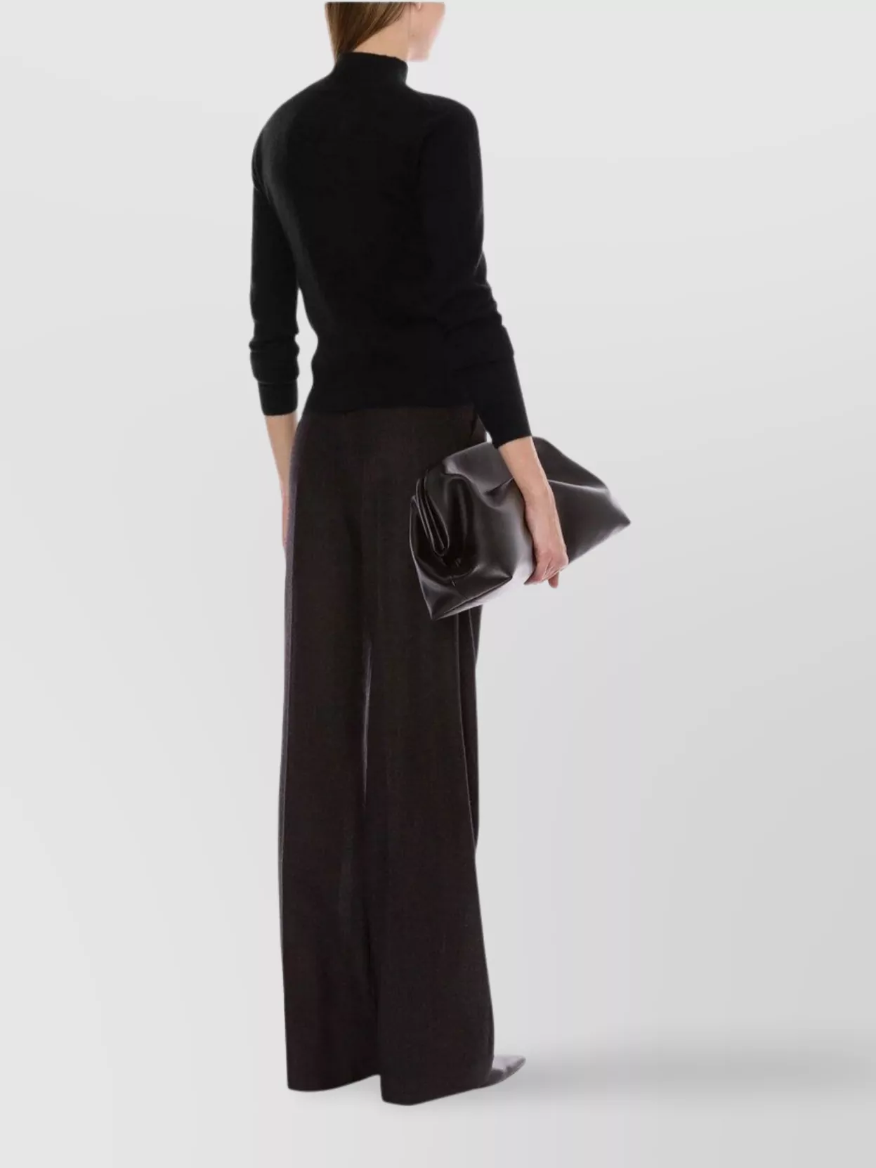 Alberta Ferretti Mock Neck Long Sleeve Knitwear With Buttons