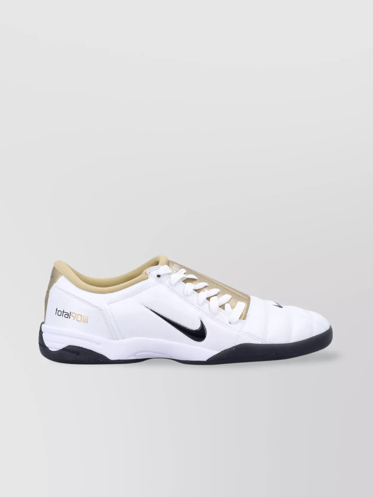 Nike Shiny Synthetic Leather Sneakers With Embroidered Detail