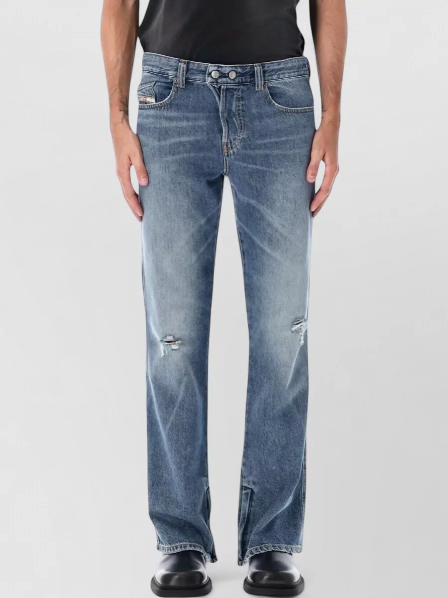 Diesel denim mid-rise bootcut jeans