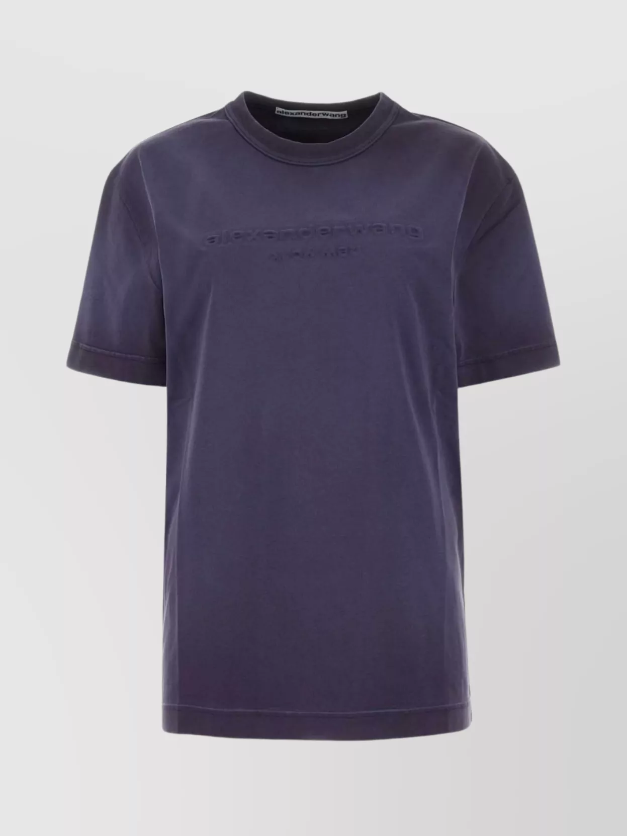 Shop Alexander Wang Crew Neck Cotton T-shirt With Short Sleeves