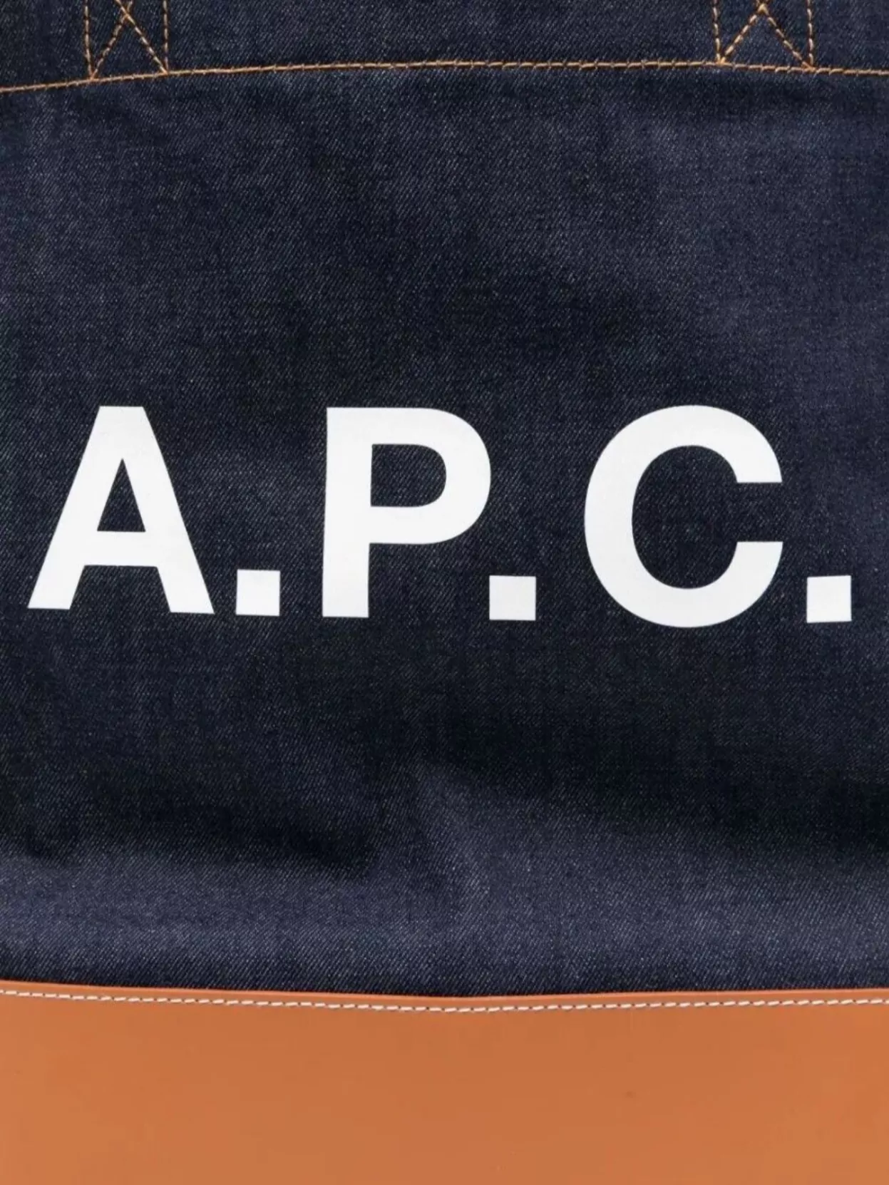 A.p.c. Axel Tote Contrast Bottom