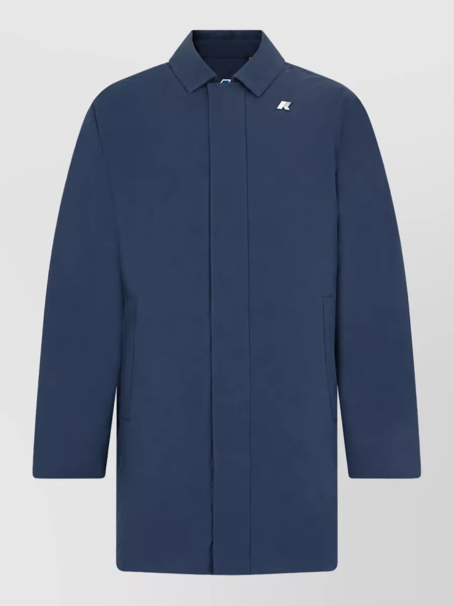 K-way single-breasted trench coat
