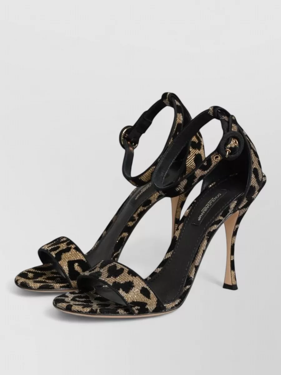 Dolce&Gabbana leopard ankle strap pumps