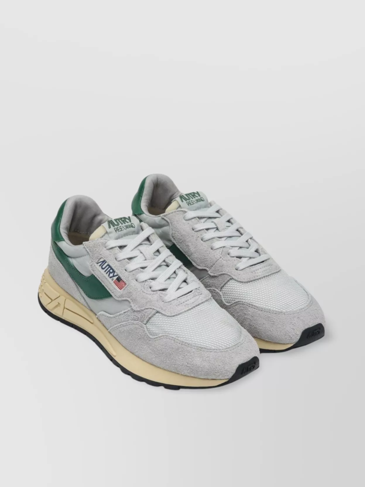 Autry Low Top Sneakers With Perforated Toe Box In Gray