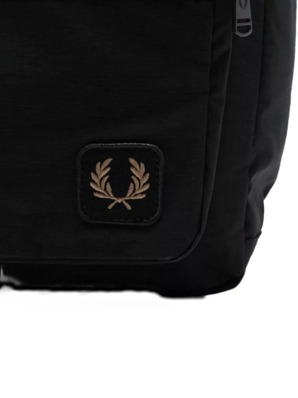 Fred Perry Nylon Backpack With Badge And Pocket