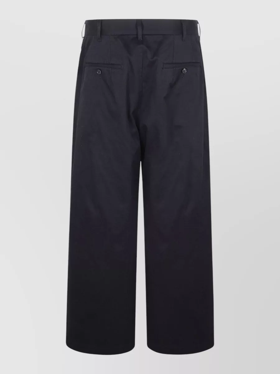 Comme Des Garçons Homme Cotton Wide-Leg Trousers