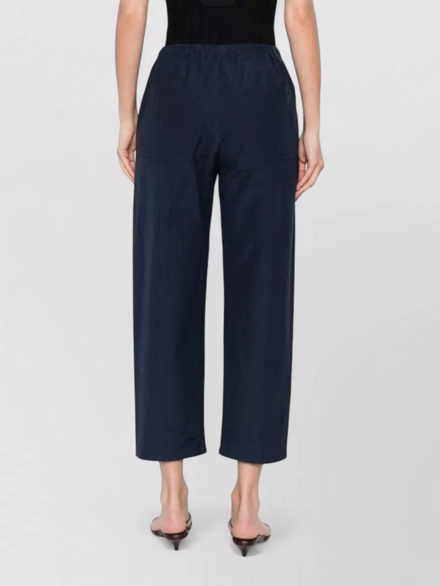 Apuntob Cropped Pleated Trousers