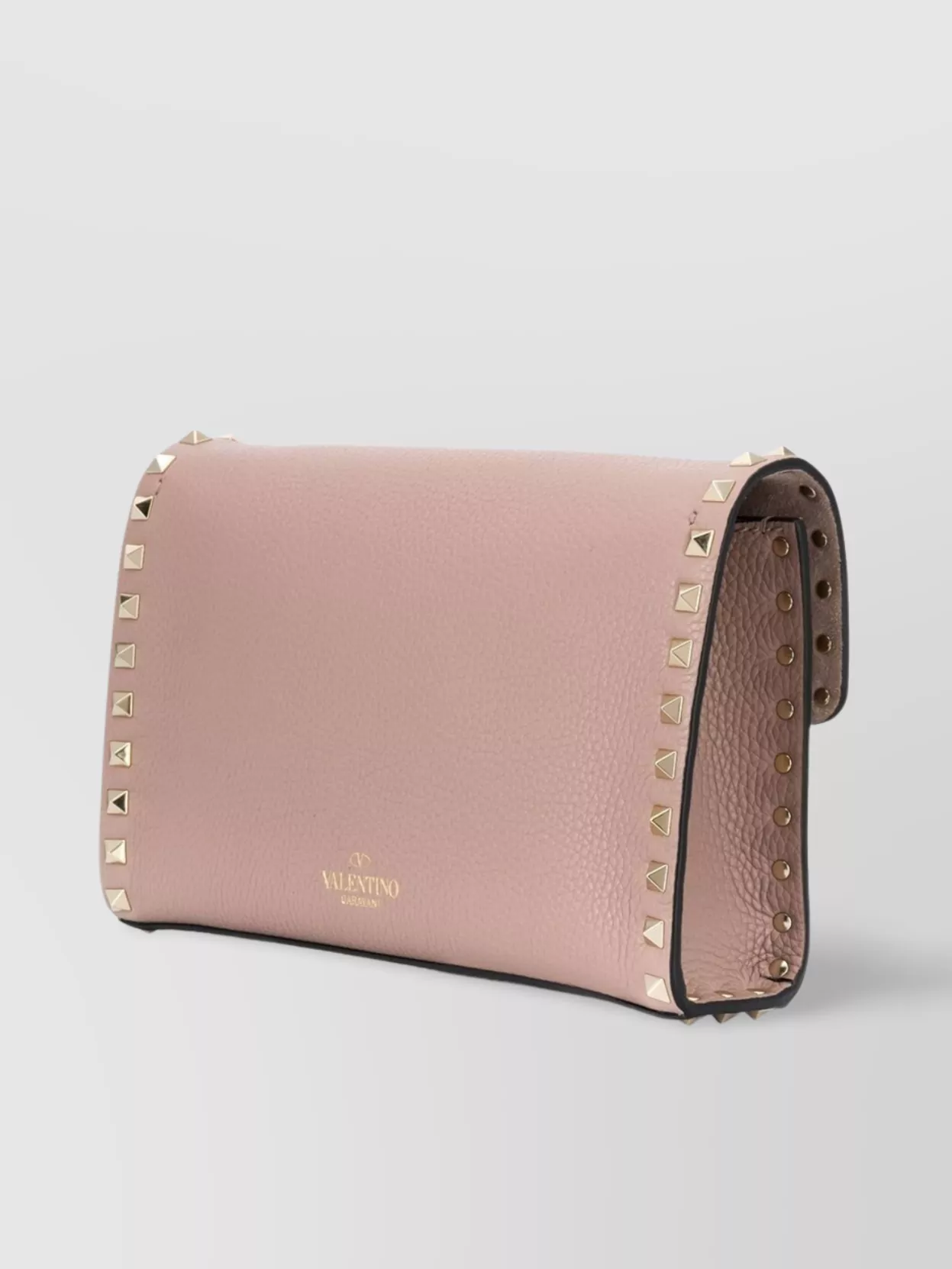 Valentino Small Leather Shoulder Bag With Rockstud Detailing