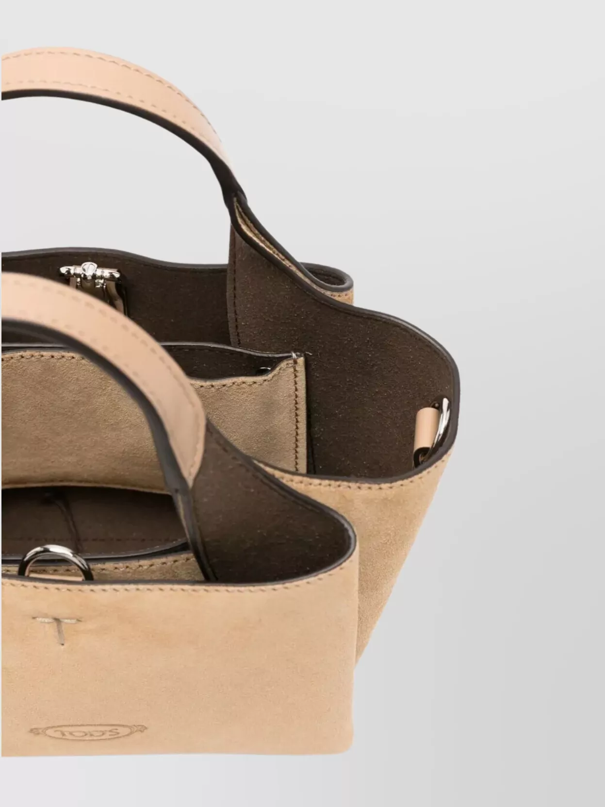 Tod's Medium Suede Tote Bag Top Handles