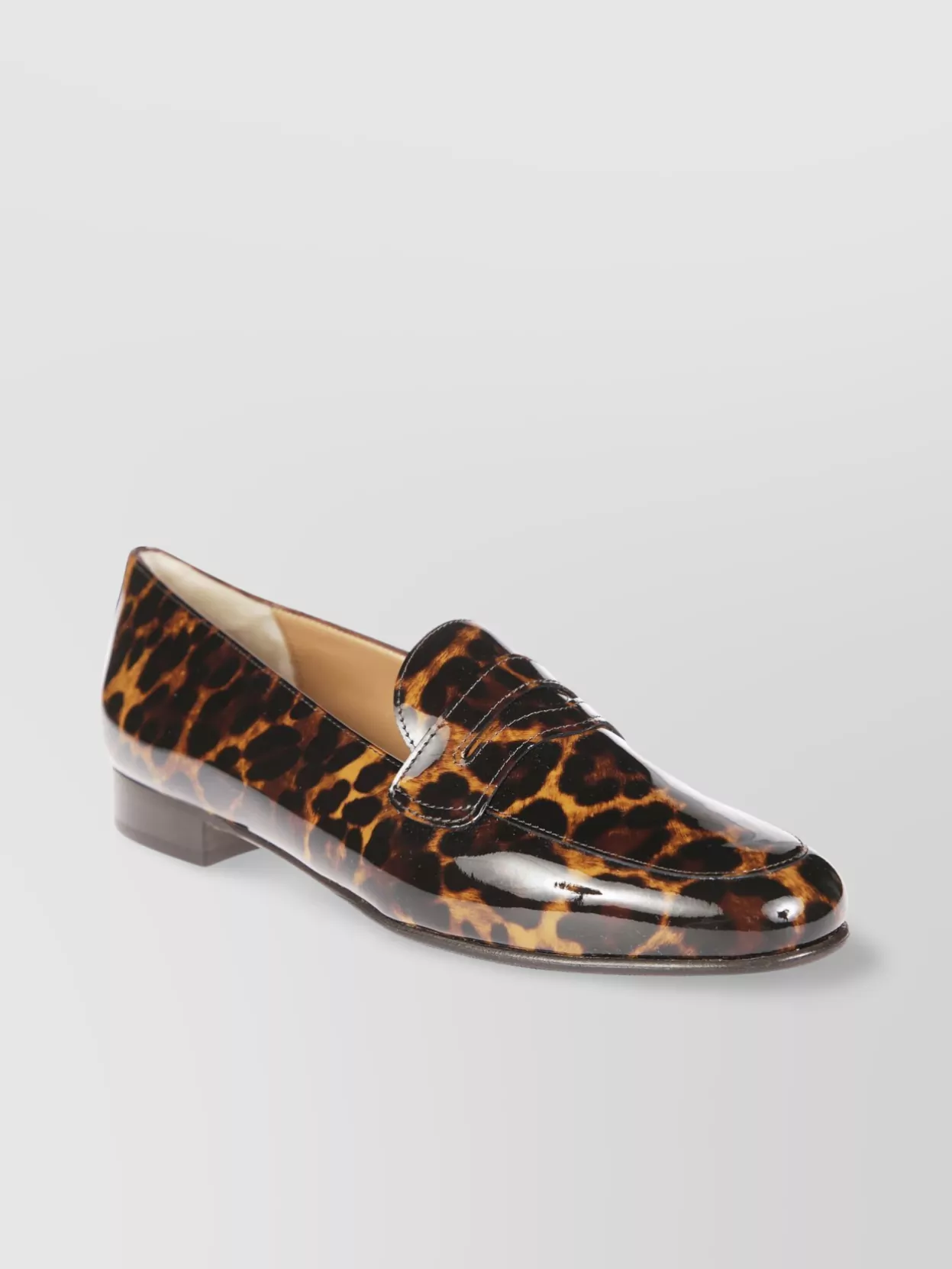 Carel Loafers Leopard Print Heel