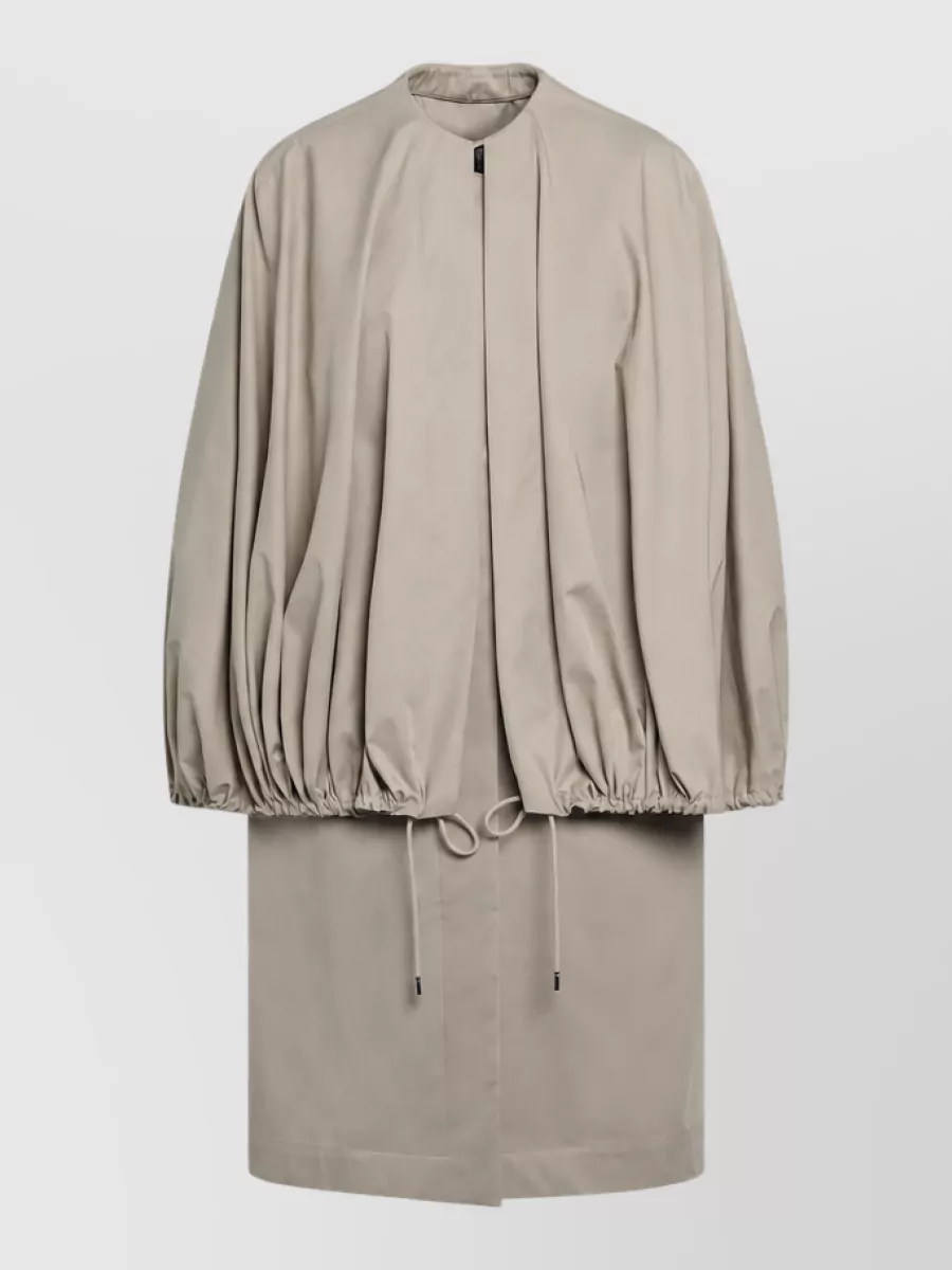 Totême cotton detachable cape coat