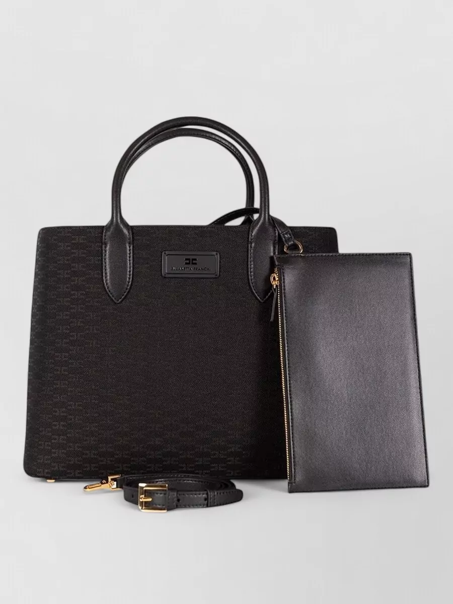 Elisabetta Franchi Monogram Tote Bag