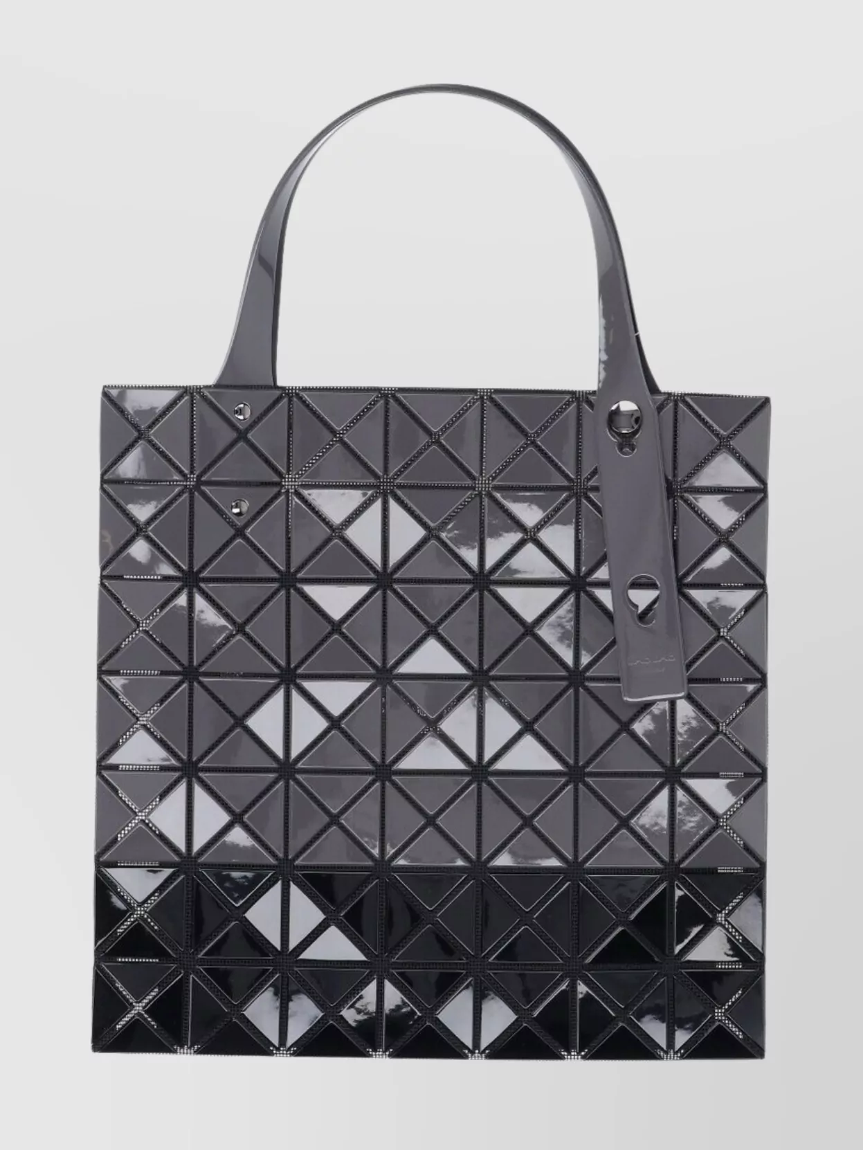 Bao Bao Issey Miyake Geometric Tote Bag Glossy Finish In Black