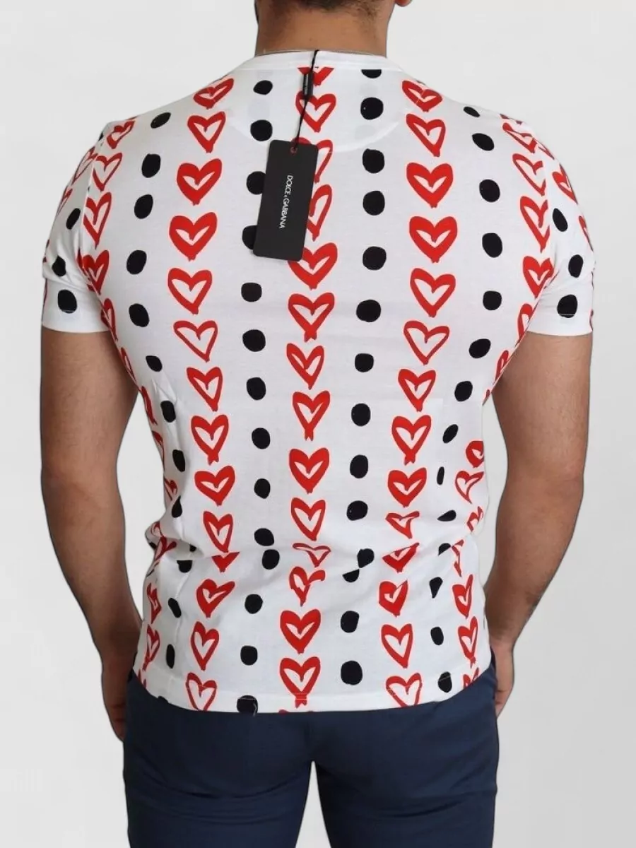 Dolce&Gabbana Cotton Hearts Print T-Shirt