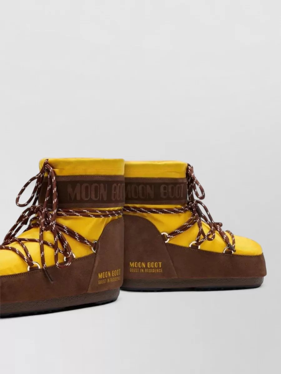 Moon Boot Nylon And Suede Ankle Boots