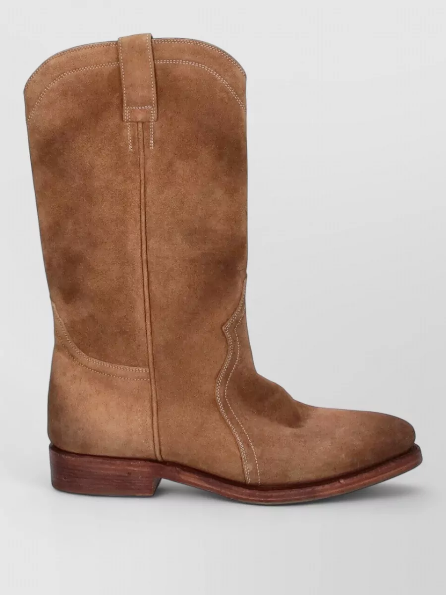 Jil Sander Suede Leather Ankle Boots