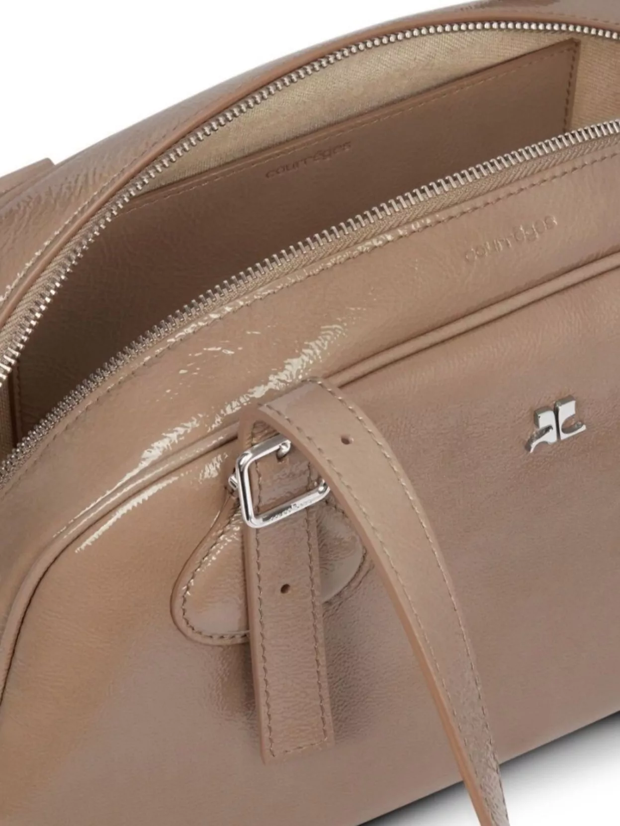 Courrèges Structured Shoulder Bag Adjustable Straps