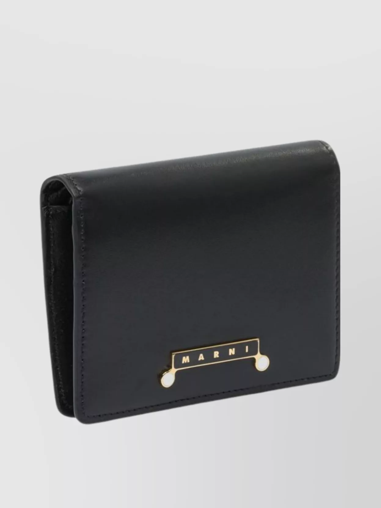 Marni Fold-over Wallet With Gold-tone Hardware