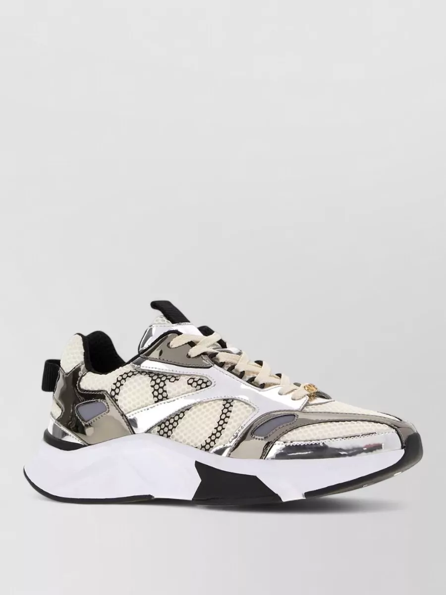 Valentino Garavani leather mesh low-top sneakers