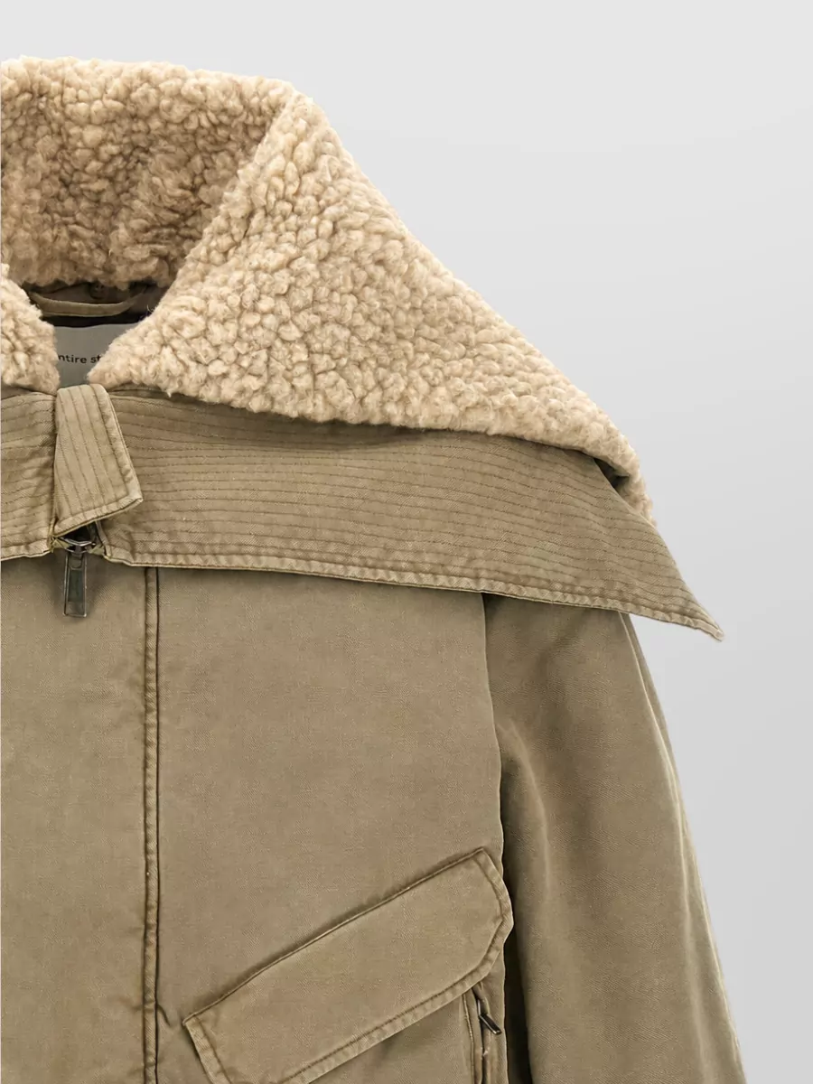 Entire Studios Cotton Canvas Cropped Jacket