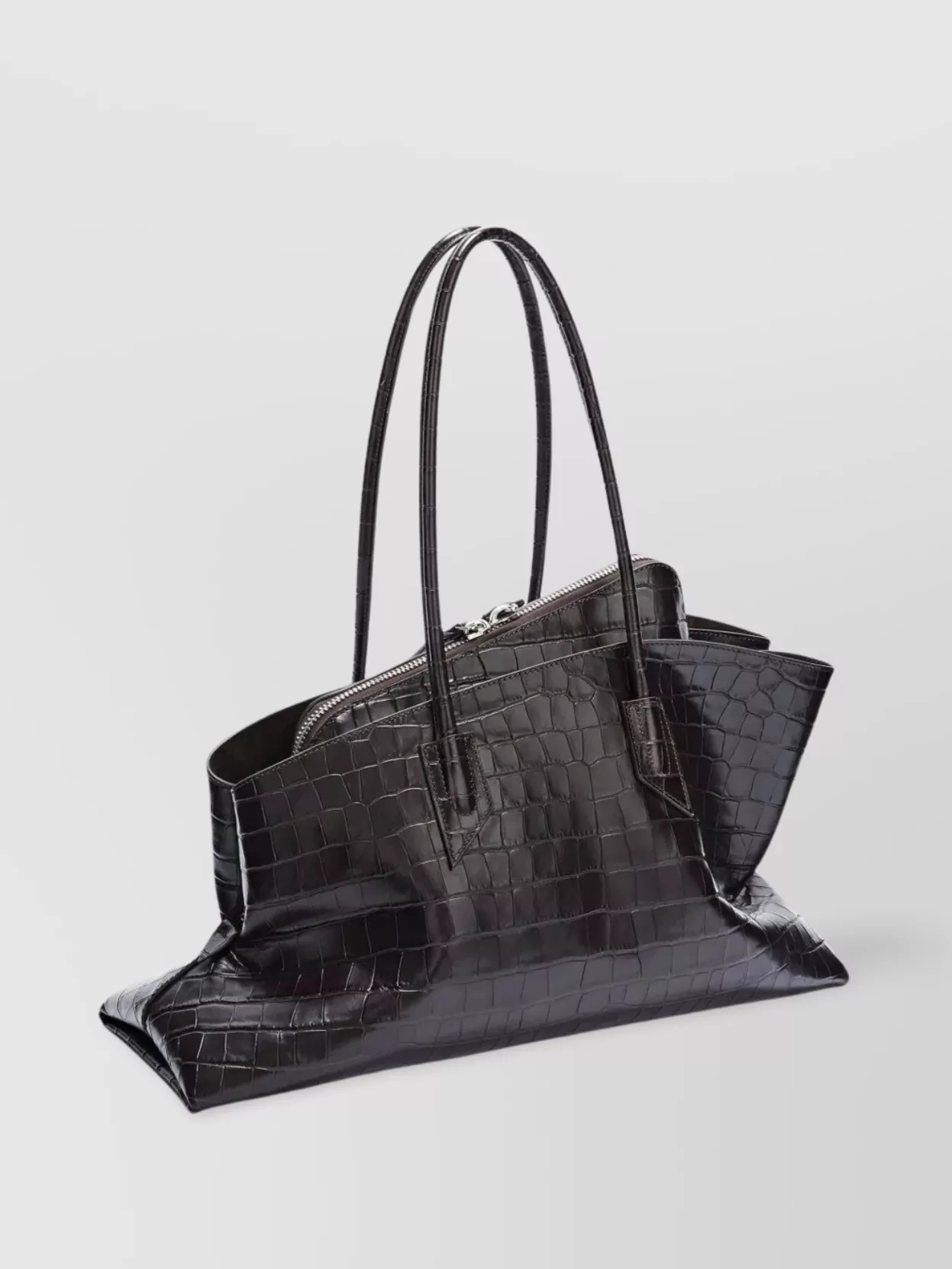 The Attico Walk Top Handle Calfskin Shoulder Bag