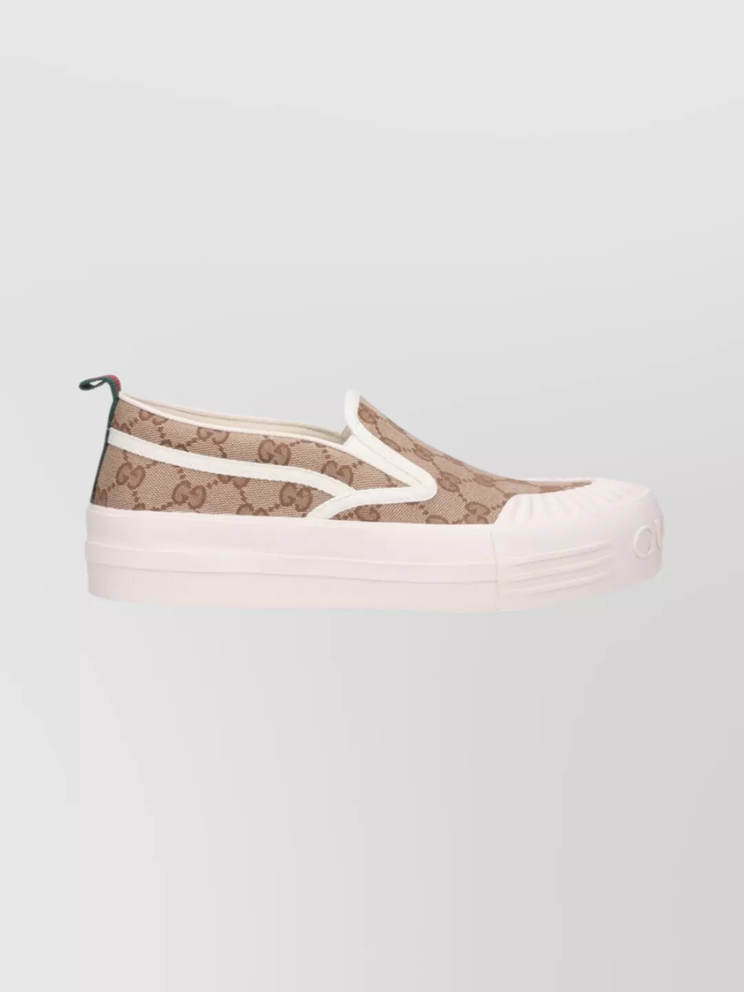 Gucci Monogram Pattern Low Top Sneakers With Pull Tab
