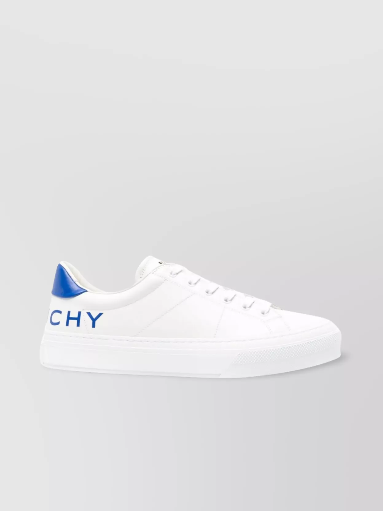 Shop Givenchy Leather Low Top Sneakers With Round Toe In White