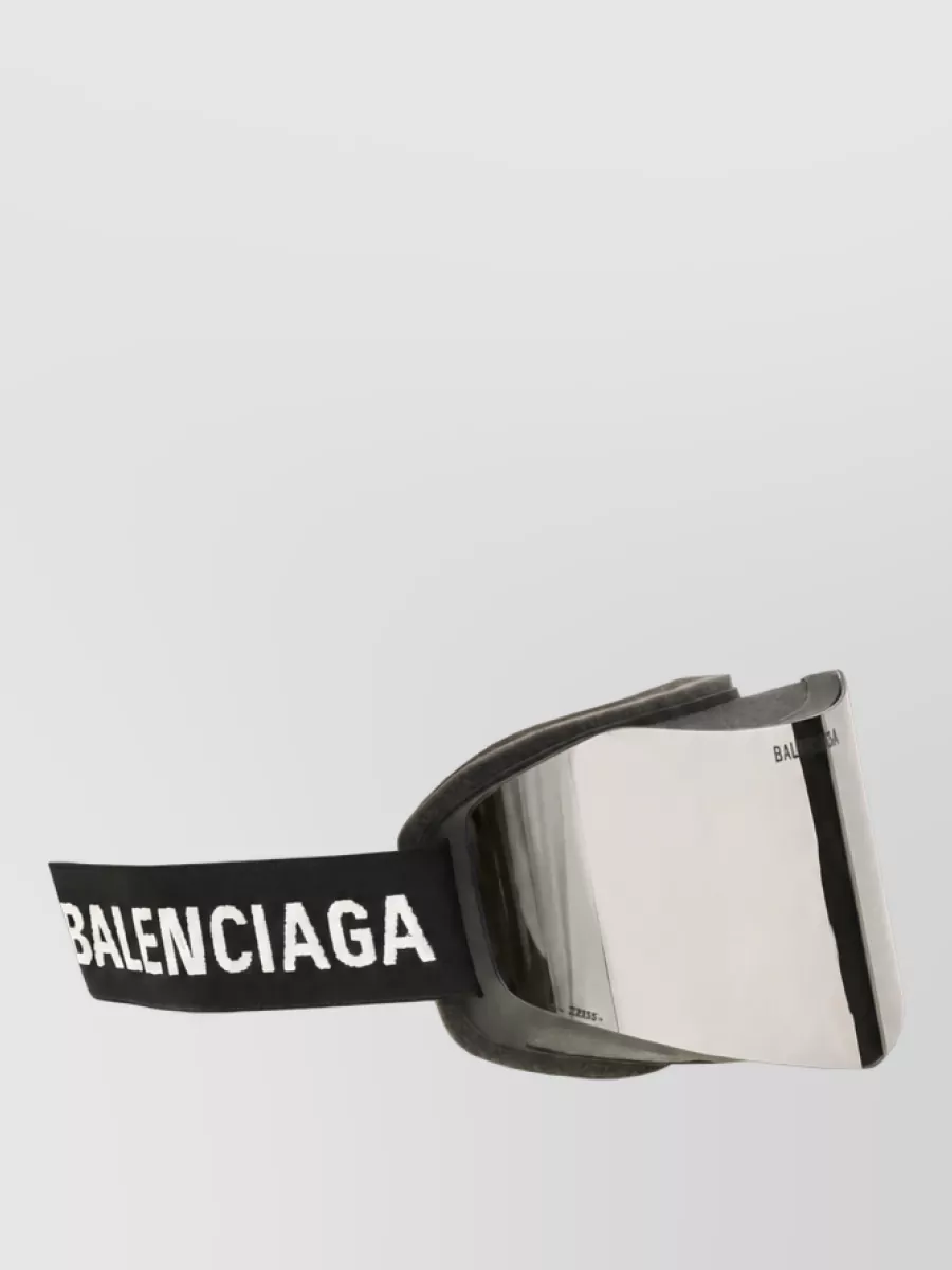 Balenciaga Mirrored Ski Mask Sunglasses