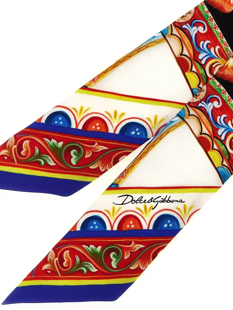 Dolce&Gabbana Silk Printed Bandeau