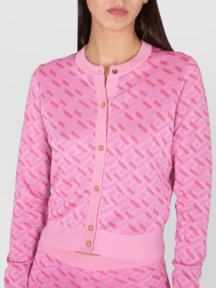 Versace Silk Jacquard Cardigan