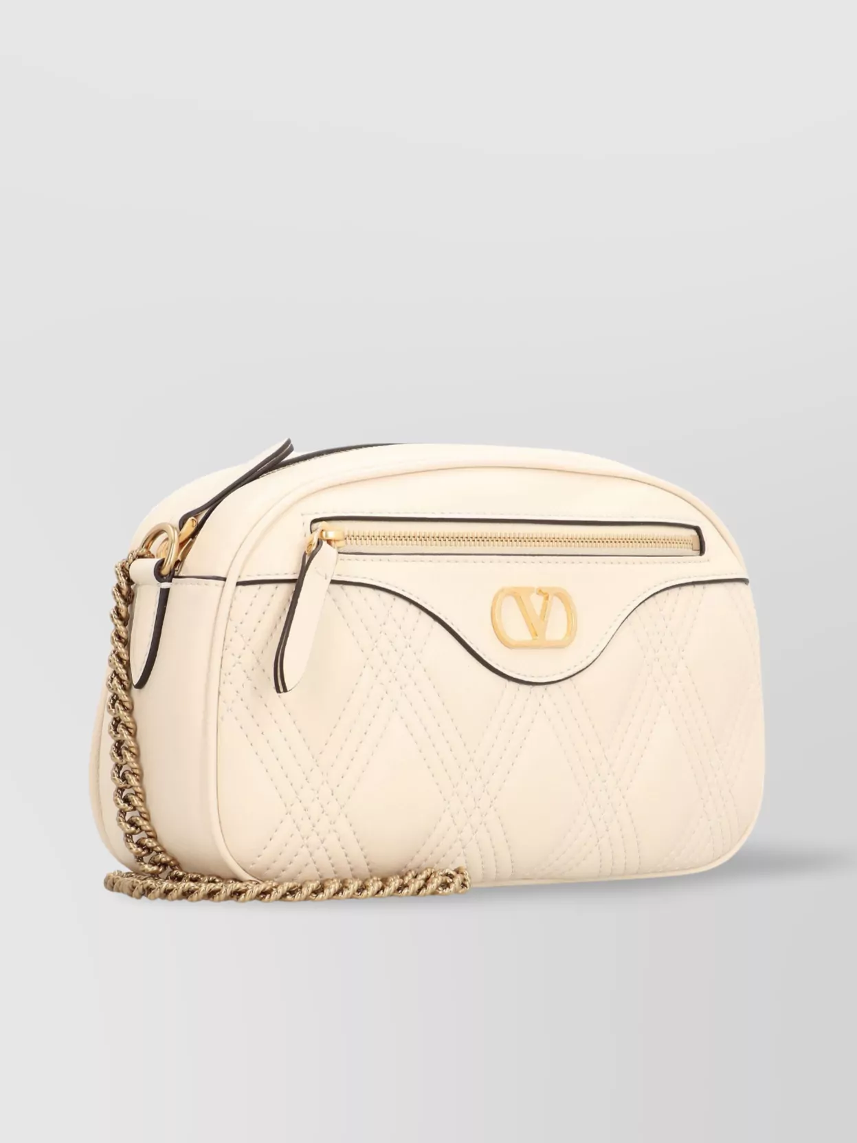 Valentino Quilted Leather Chain Shoulder Bag