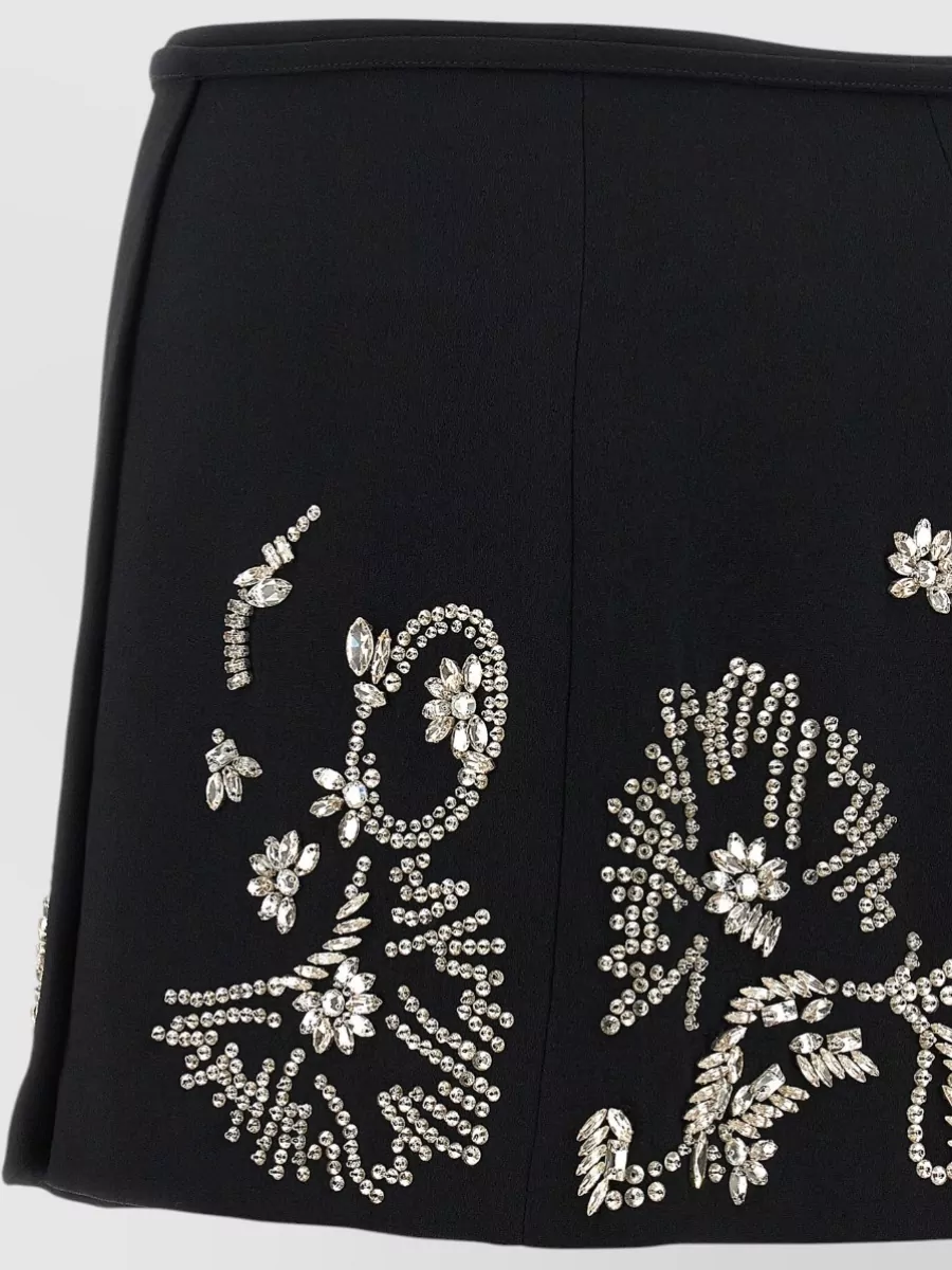 Dries Van Noten Embellished Wrap Mini Skirt