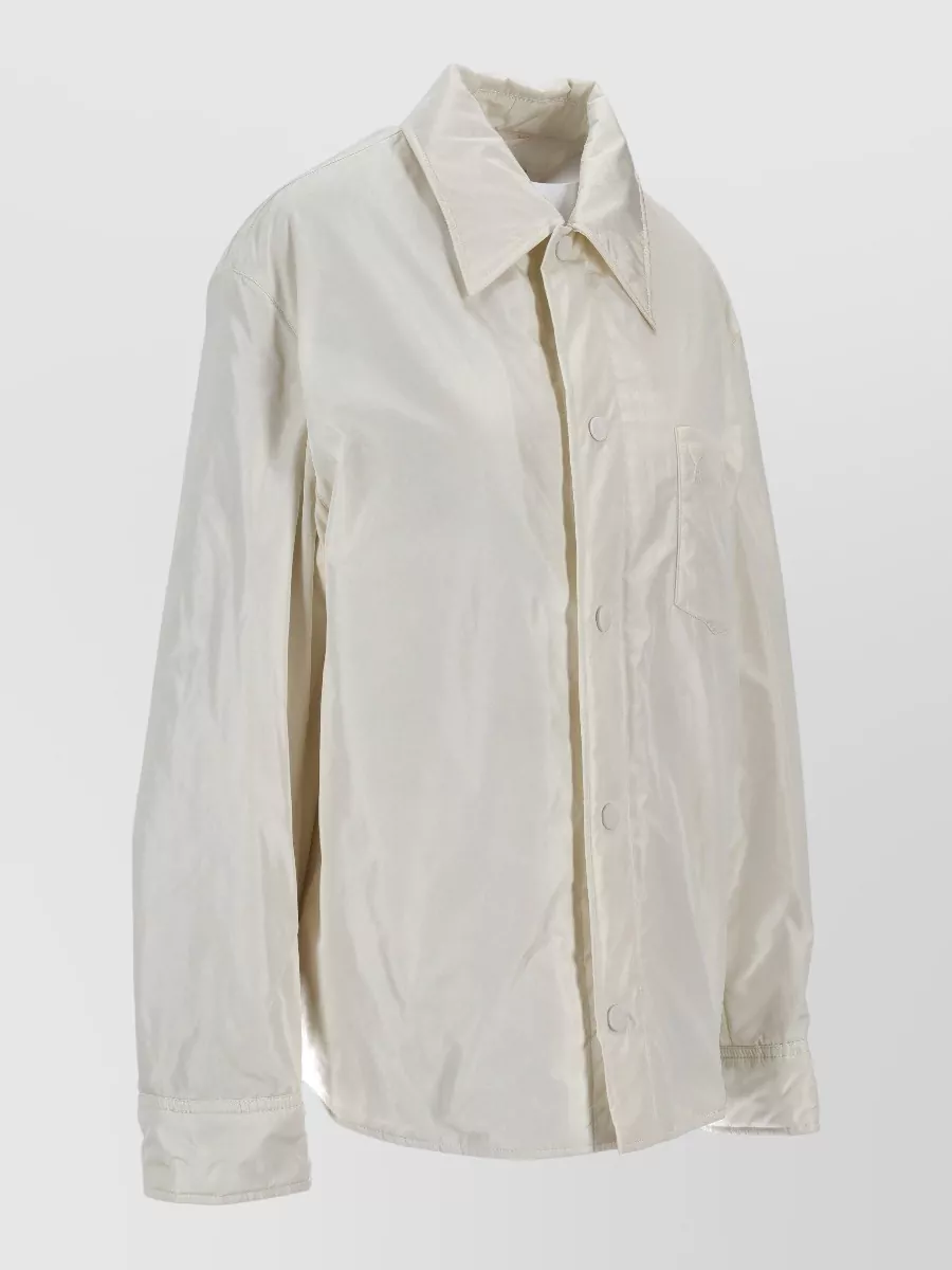 Ami Paris Padded Overshirt Jacket Heart Chest Pocket