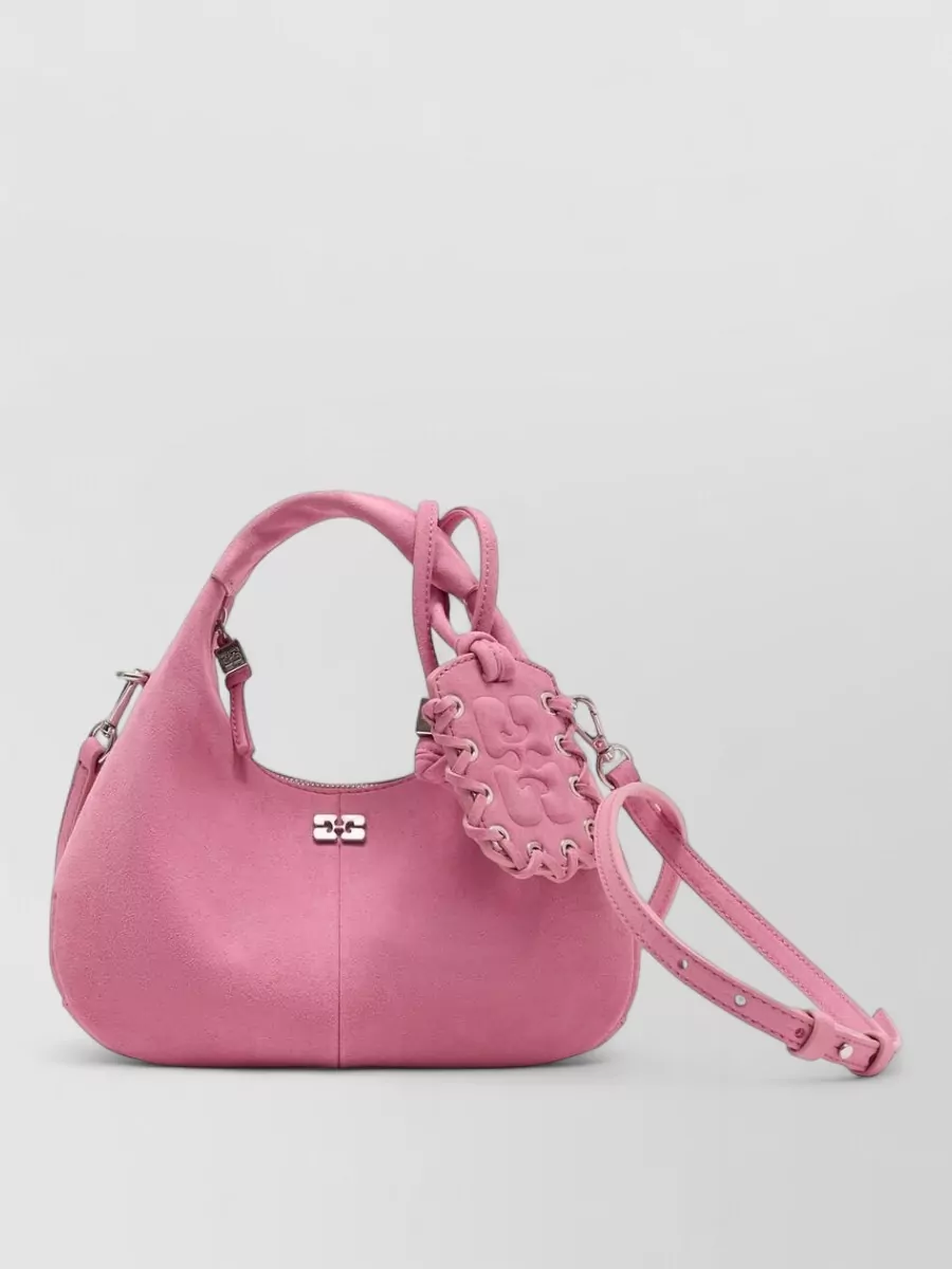 Ganni hobo mini polyester shoulder bag